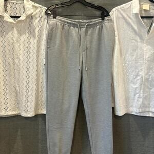 Grey zara cotton joggers grey joggers